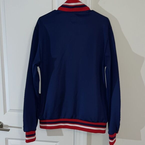 New w/tag Red White Blue Le Tigre Sewn Trim Abington Zipper Tennis Track Jacket - Picture 7 of 7